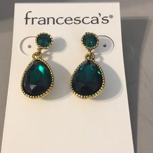 Francesca's Emerald drop earrings